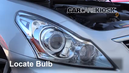 2015 Infiniti Q40 3.7L V6 Lights Turn Signal - Front (replace bulb)